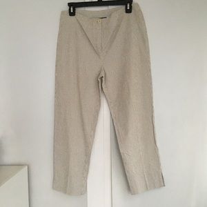 Metradamo Straight-leg Cropped Pants stripe pants